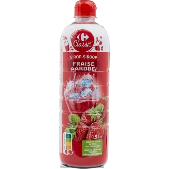 Sirop Fraise CARREFOUR CLASSIC'
