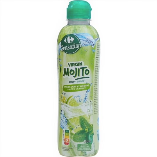 Sirop Citron Vert et Menthe CARREFOUR SENSATION