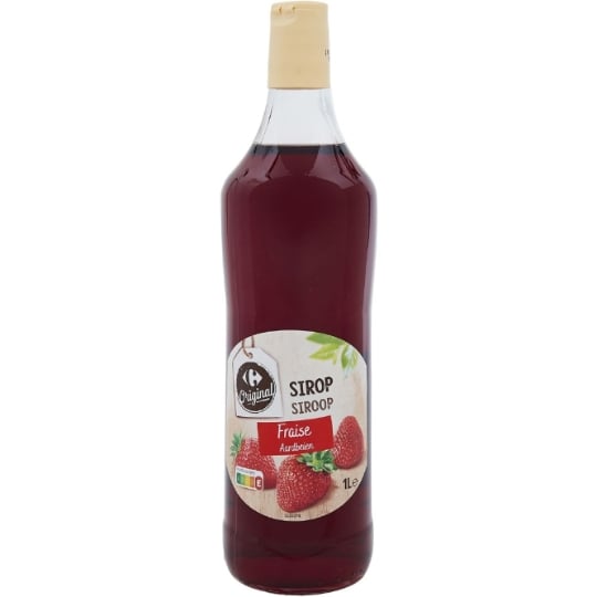 Sirop Fraise CARREFOUR ORIGINAL