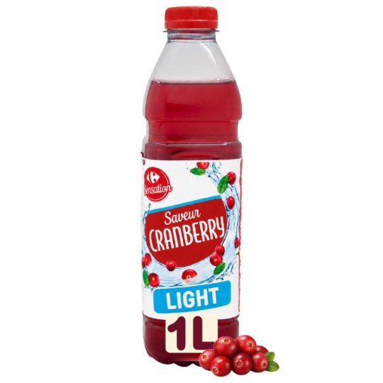 Boisson Saveur Cranberry Light CARREFOUR SENSATION