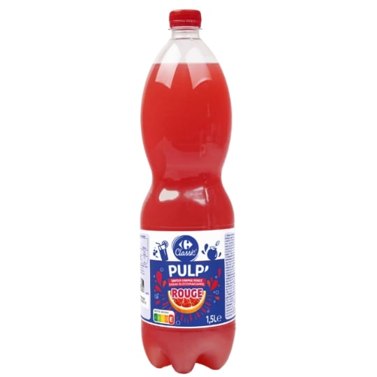 Soda à la Pulp'Orange Rouge CARREFOUR CLASSIC'