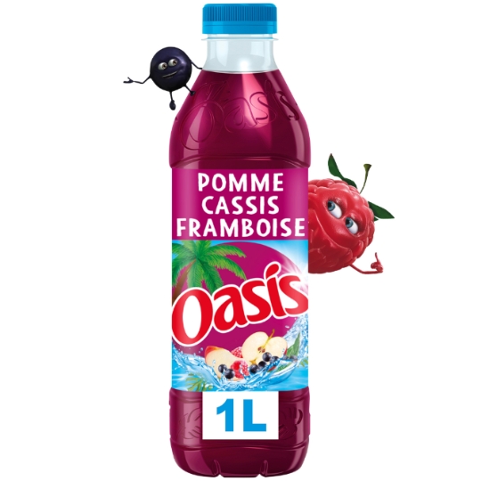 Boisson Aux Fruits Pomme Cassis et Framboise OASIS