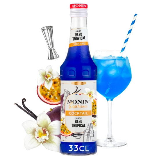 Sirop Cocktail Bleu Tropical MONIN