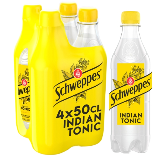 Soda Indian Tonic à l'Extrait d'Écorces de Quinquina SCHWEPPES