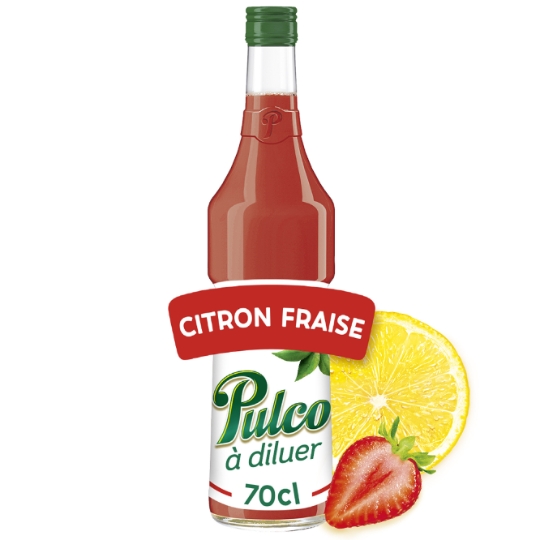 Boisson concentrée au citron et à la fraise PULCO