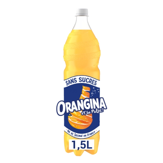 Soda à l'Orange et sa Pulpe Sans Sucres Ajoutés ORANGINA