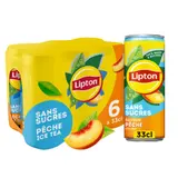 Boisson Thé Glacé Pêche Zéro Sucres LIPTON