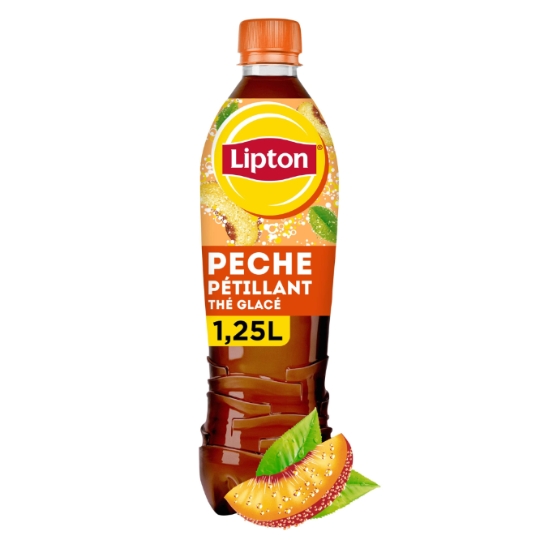 Boisson Thé Glacé Pétillant Pêche LIPTON