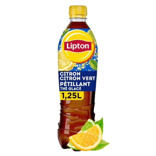 Boisson Thé Glacé Pétillant Citron Citron Vert LIPTON