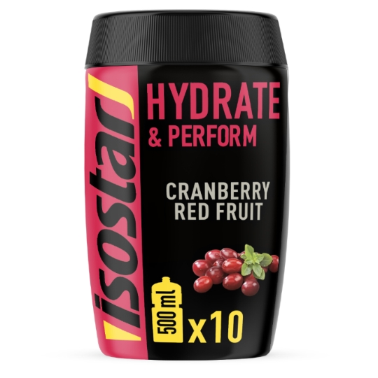 Boisson Poudre energétique cranberry ISOSTAR