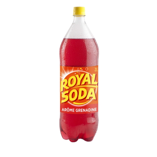 Boisson Gazeuse Rafraichissante aux Arômes de Grenadine ROYAL SODA