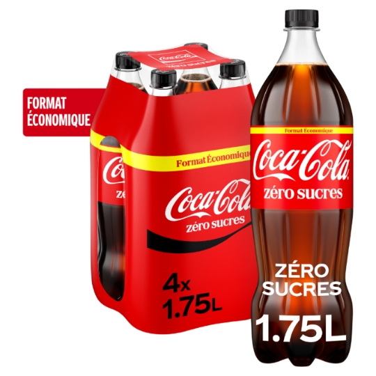 Soda au Cola Zéro Sucres COCA-COLA