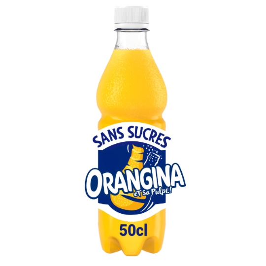 Soda à l'Orange et sa Pulpe Sans Sucres Ajoutés ORANGINA