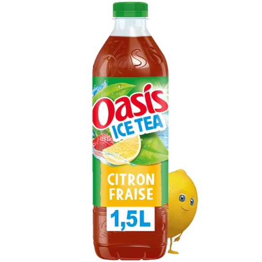 Boisson Thé Glacé Saveur Citron Fraise OASIS