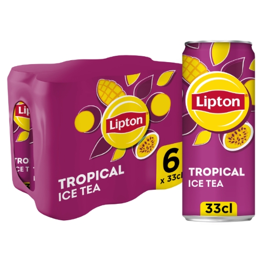 Boisson Pétillante Ice Tea Saveur Tropical LIPTON