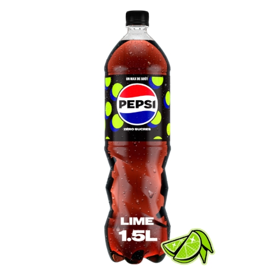 Soda au Cola Sans Sucres Saveur Citron PEPSI