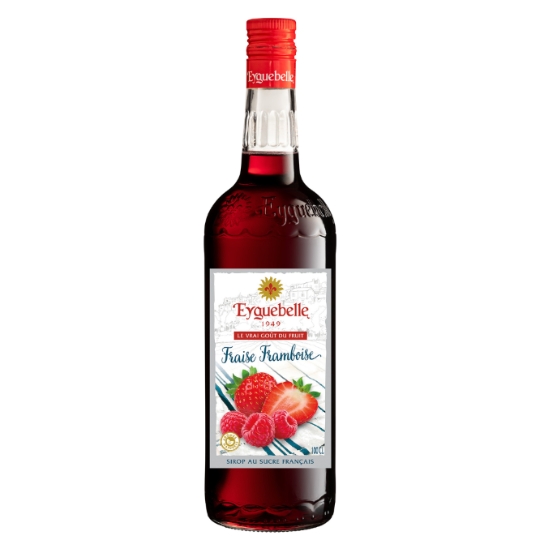 Sirop Fraise Framboise au Sucre Français EYGUEBELLE