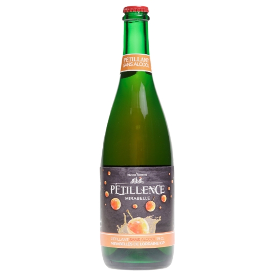 Boisson Pétillante IGP Mirabelles de Lorraine Sans Alcool PETILLENCE