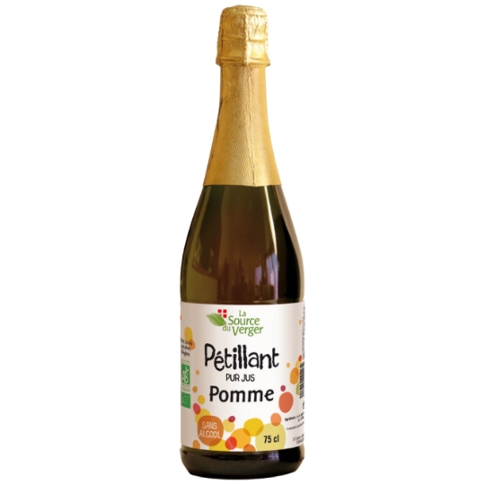 Jus de Pommes Pétillant Bio LA SOURCE DU VERGER