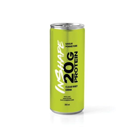 Boisson Pétillante Clear Whey Saveur Pomme Poire INSHAPE NUTRITION