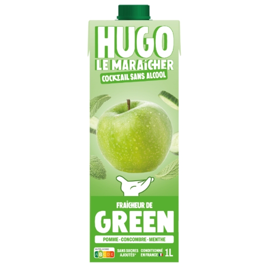 Cocktail Sans Alcool Pomme Concombre Menthe HUGO LE MARAICHER