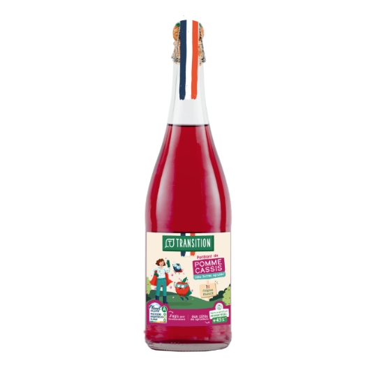 Pétillant de Fruits Pomme Cassis Sans Sucres Ajoutés LU TRANSITION