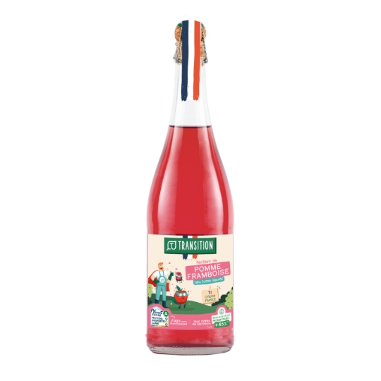 Pétillant de Fruits Pomme Framboise Sans Sucres Ajoutés LU TRANSITION