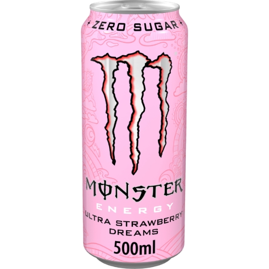 Boisson Énergisante Saveur Fraise Sans Sucres MONSTER