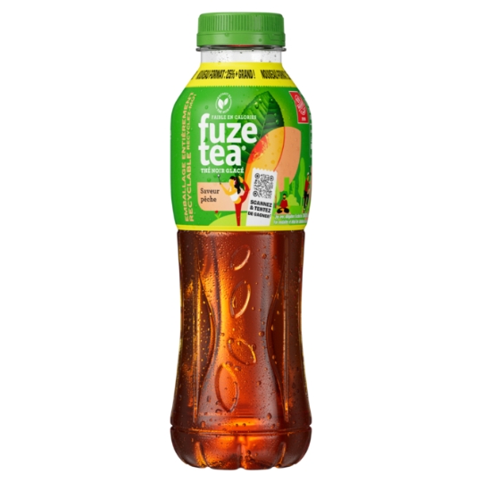 Boisson Thé Noir Glacé Saveur Pêche FUZE TEA