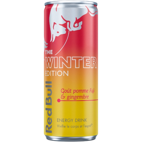 Boisson Énergisante Goût Pomme Fuji Gingembre The Winter Edition RED BULL