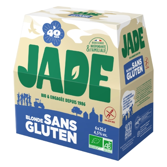 Bière Blonde Sans Gluten Bio 4,5% JADE