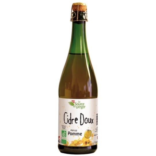 Cidre doux pur jus bio LA SOURCE DU VERGER