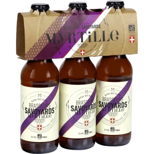 Bière Aromatisée à la Myrtille Bio 5% BRASSEURS SAVOYARDS