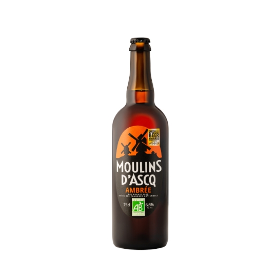 Bière Ambrée Artisanale Bio 6,6% MOULINS D'ASCQ