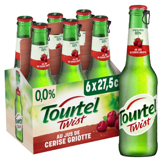 Bière Aromatisée Jus de Cerise Griotte Sans Alcool TOURTEL TWIST