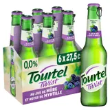 Bière Aromatisée Jus de Mûre et Notes de Myrtille Sans Alcool 0,0% TOURTEL TWIST