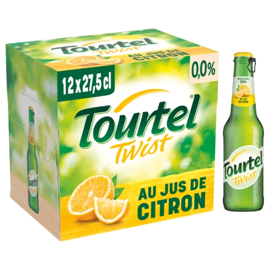Bière Aromatisée Jus de Citron Sans Alcool TOURTEL TWIST