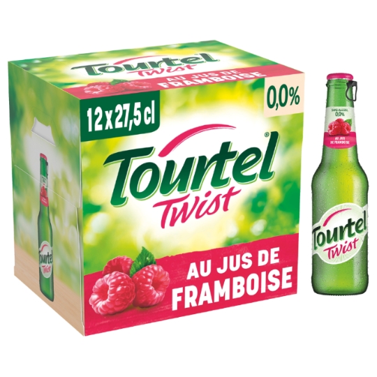 Bière Aromatisée Jus de Framboise Sans Alcool TOURTEL TWIST