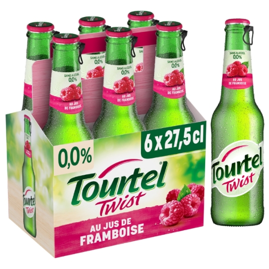 Bière Aromatisée Jus de Framboise Sans Alcool TOURTEL TWIST
