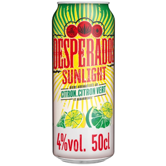 Bière Sunlight Aromatisée Citron & Citron Vert 4% DESPERADOS