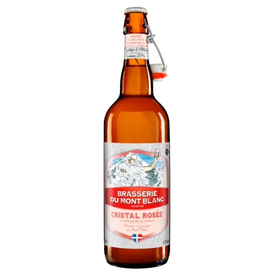 Bière Cristal Rosée Saveur Framboise BRASSERIE DU MONT BLANC