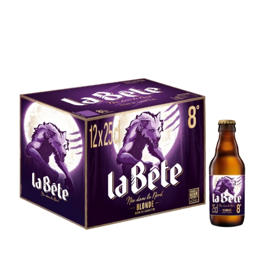 Bière Blonde 8% LA BETE