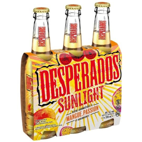 Bière Aromatisée Mangue et Passion Sunlight 4% DESPERADOS