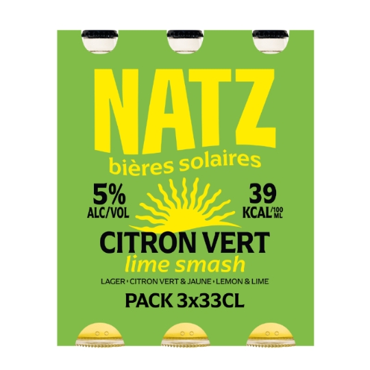 Bière Aromatisée Citron Vert Lime Smash 5% NATZ