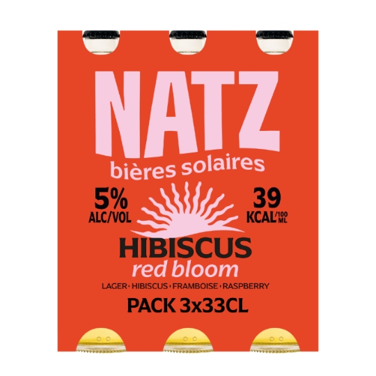 Bière Aromatiseé Hibiscus Red Bloom 5% NATZ