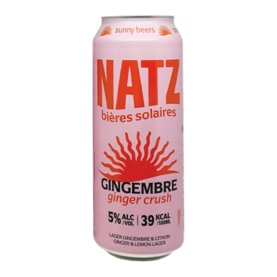 Bière Aromatisée Gingembre Ginger Crush 5% NATZ