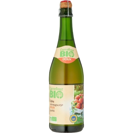 Cidre doux de bretagne CARREFOUR BIO