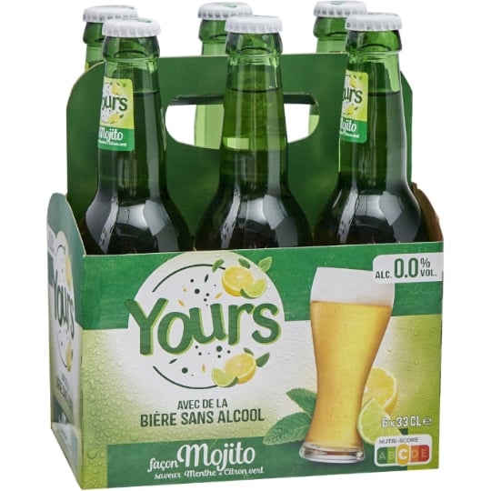 Bière Saveur  Mojito Sans Alcool 0,0% YOURS