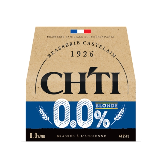 Bière Blonde Brassée à l'ancienne Sans Alcool 0,0% CH'TI