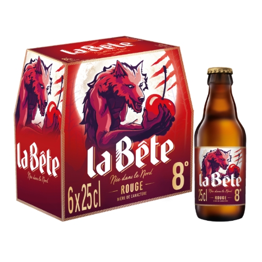 Bière Aromatisée à la Cerise 8% LA BETE
